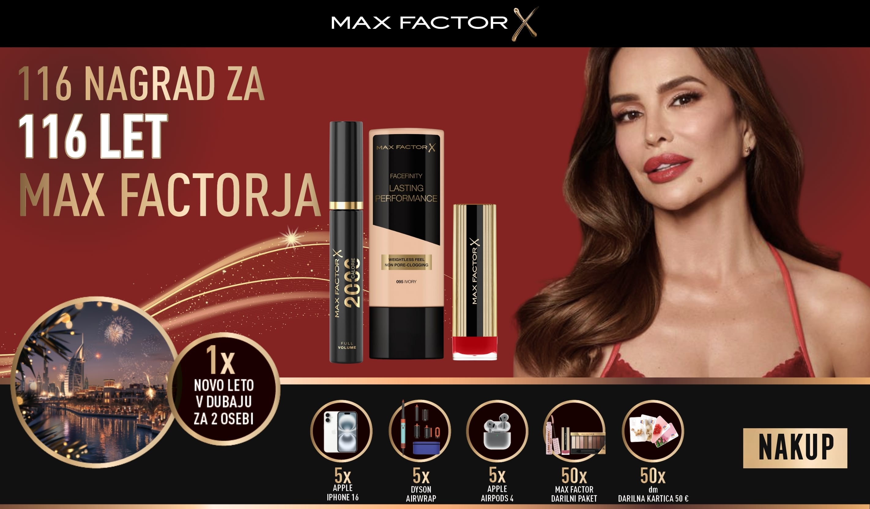 116 nagrad za 116 let Max Factorja